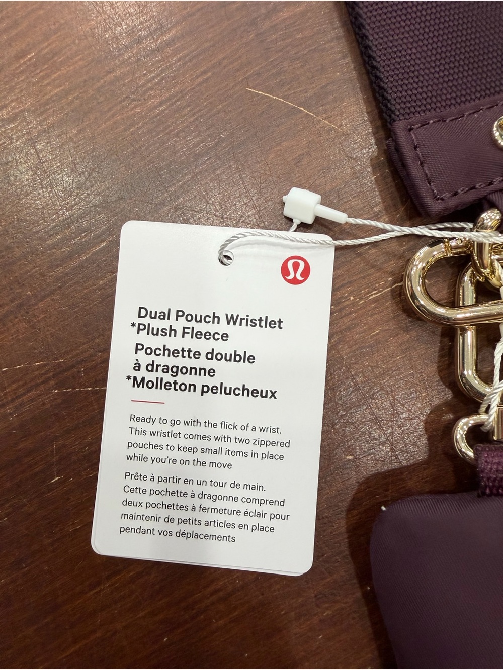 NWT lululemon dual pouch wristlet - Picture 2 of 5